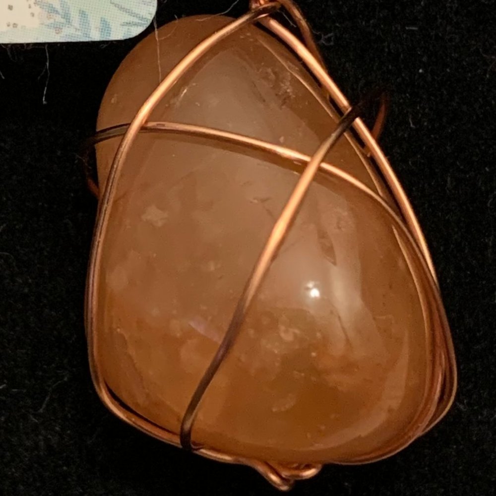 Colored Agate #91, Polished Stone Pendant